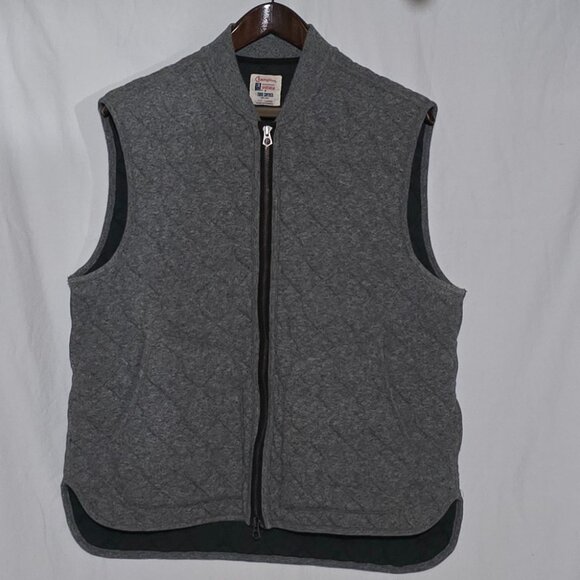 Champion X Todd Snyder Made in Canada Quilted Vest - Gray - Sz L* - Picture 1 of 5